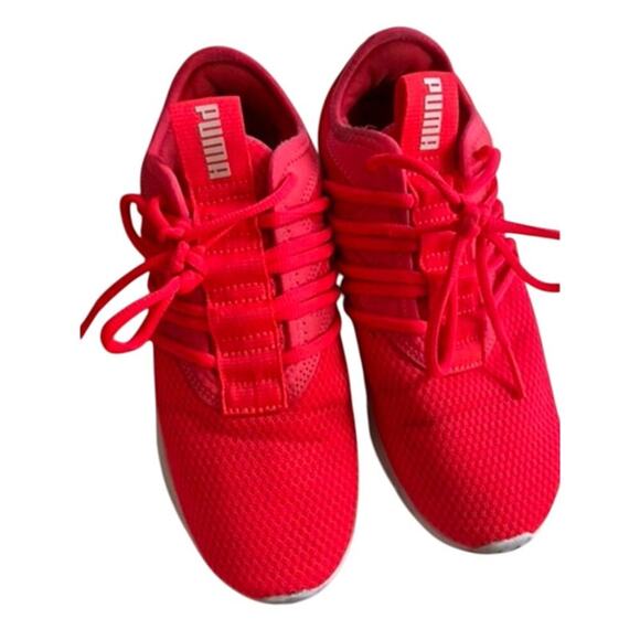 Womens Puma Bright pink/peach running shoes size 6.5 - Picture 3 of 8